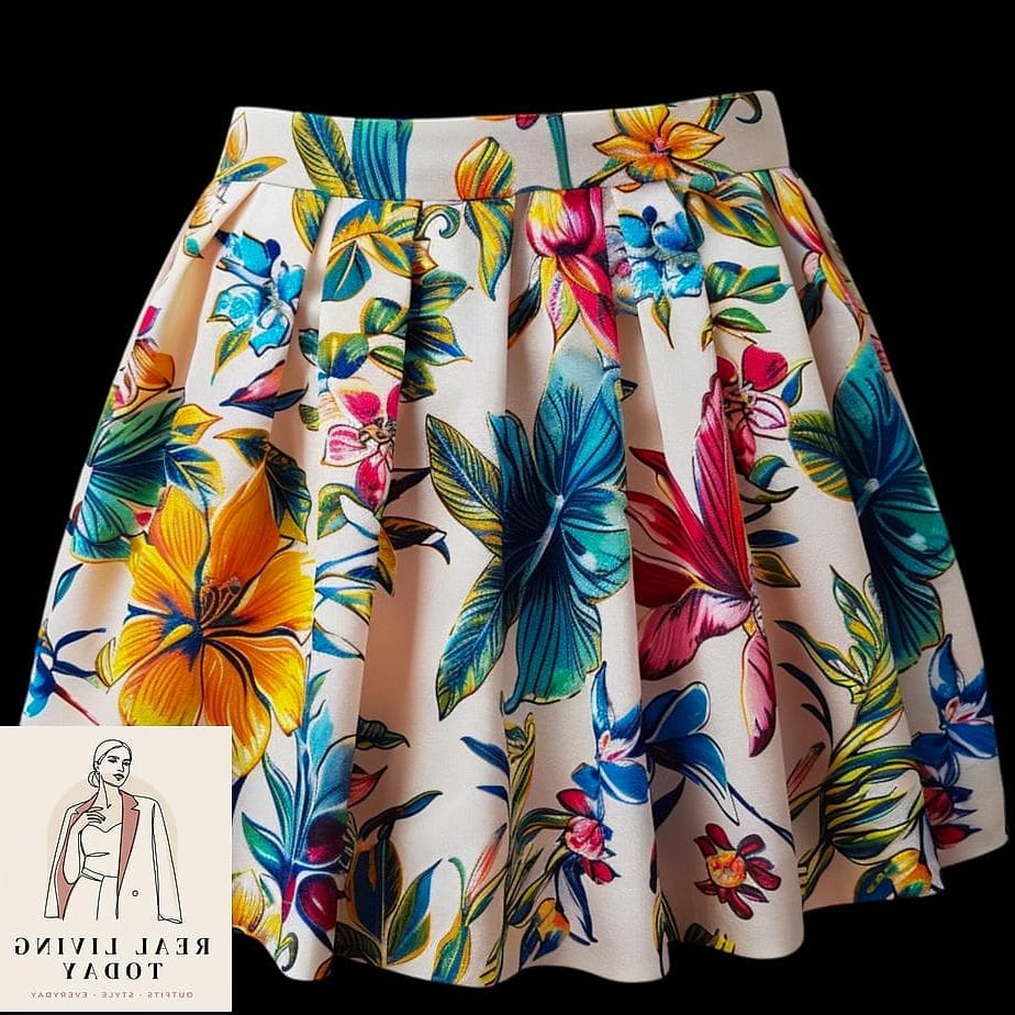 23 Floral Skirt Outfits You'll Want to Wear on Repeat 8 Floral Mini Skirt With a Graphic Tee
