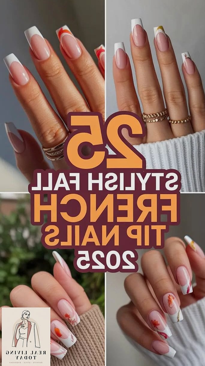 25 Fall Fashion Trends Worth Knowing About Right Now 23 French Tip Nails With a Twist