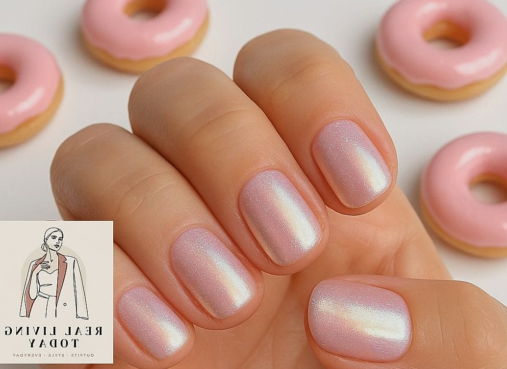 22 Short Nails You'll Want to Try Immediately 4 Glazed Donut Nails, Shortened