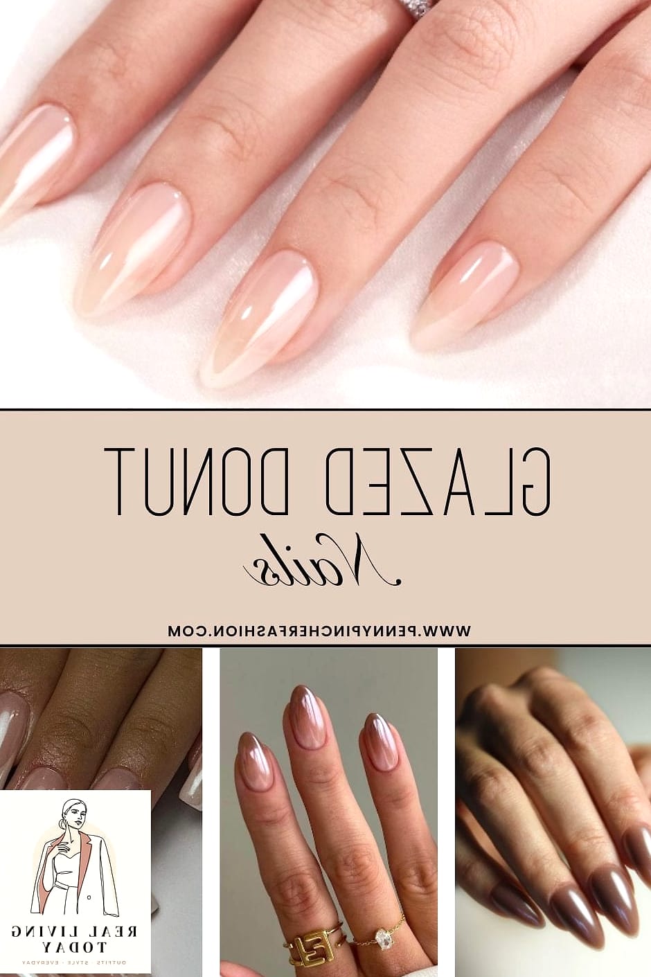 23 Old Money Nails That Are Going Viral on Pinterest 6 Glazed Donut Nails