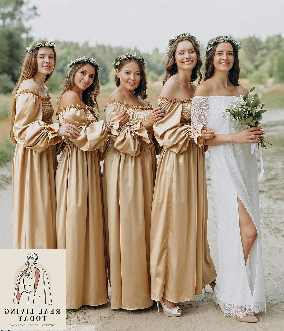 30 Dresses For A Fall Wedding As A Guest That Are Going Viral on Pinterest 27 Gold Metallic Slip Dress