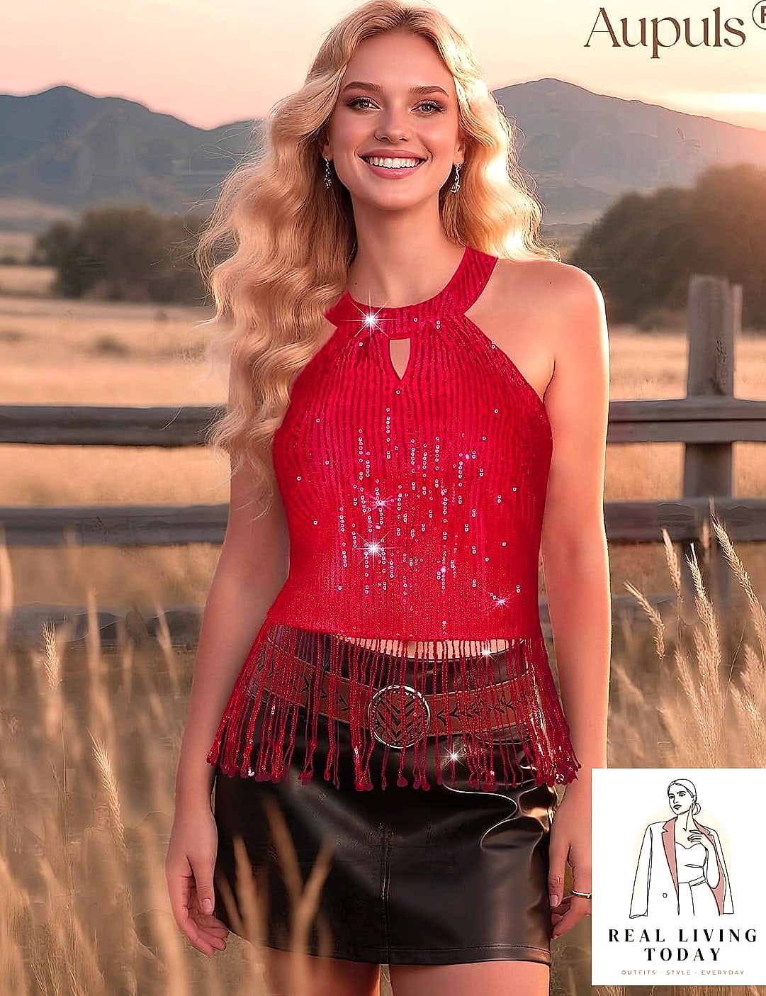 22 Pop Concert Outfit That Are Seriously Stylish Right Now 10 Halter Top and Low-Rise Jeans