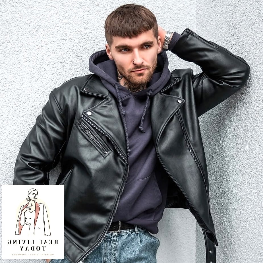 24 Leather Jacket Outfit You'll Want to Wear on Repeat 19 Hoodie and Leather Jacket for Off-Duty Days