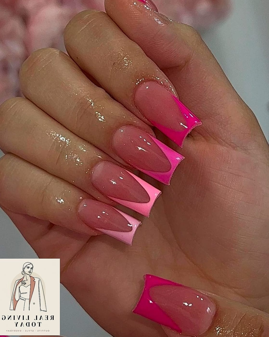25 Pink Nail Ideas for Every Mood and Skill Level — Your Next Manicure Is Here 13 Hot Pink French Tips