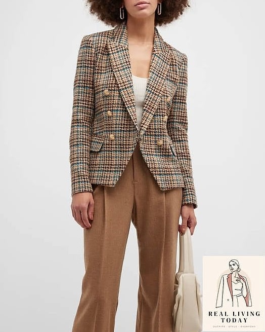 29 Trendy Sneakers Outfit You Need to Know About 20 Houndstooth Blazer and Sneakers