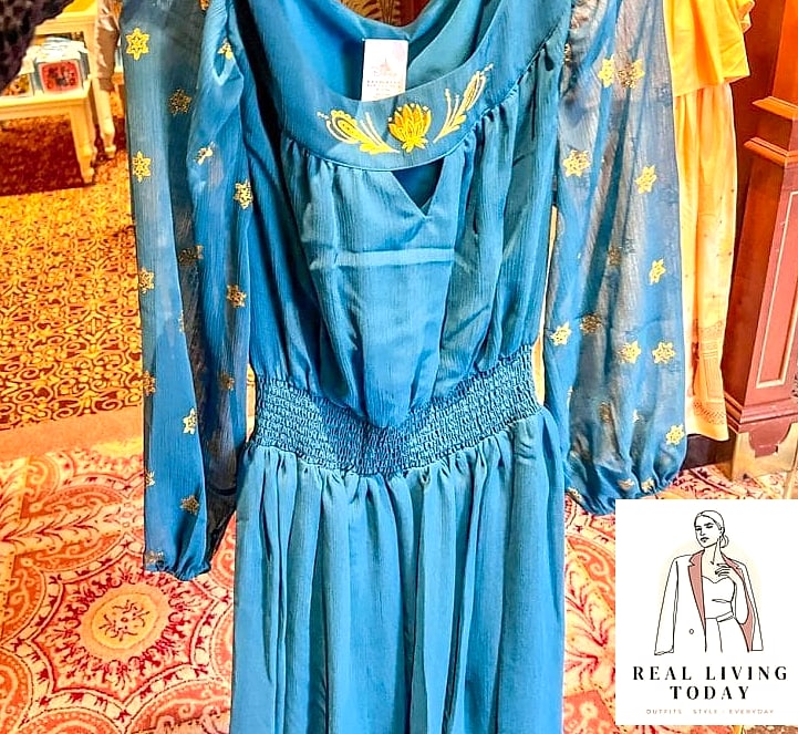 Jasmine Turquoise and Gold Ensemble