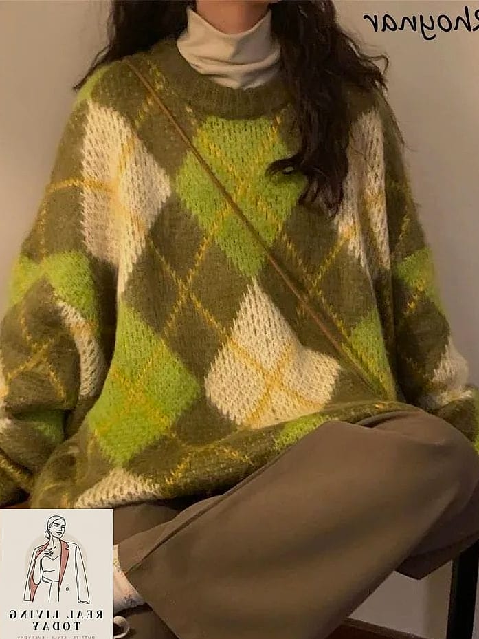 30 Leggings Outfit Fall to Copy Right Now 27 Leggings and an Argyle Sweater Vest