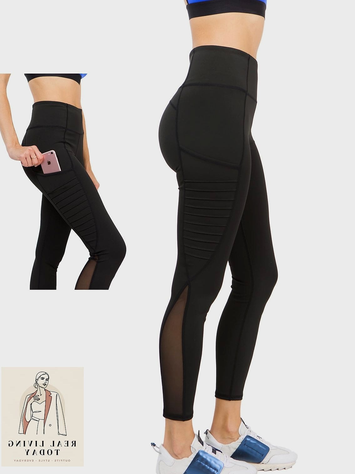 30 Leggings Outfit Fall to Copy Right Now 23 Leggings and a Cropped Moto Jacket