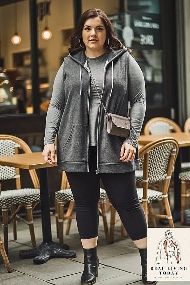 30 Leggings Outfit Fall to Copy Right Now 25 Leggings with a Cropped Hoodie