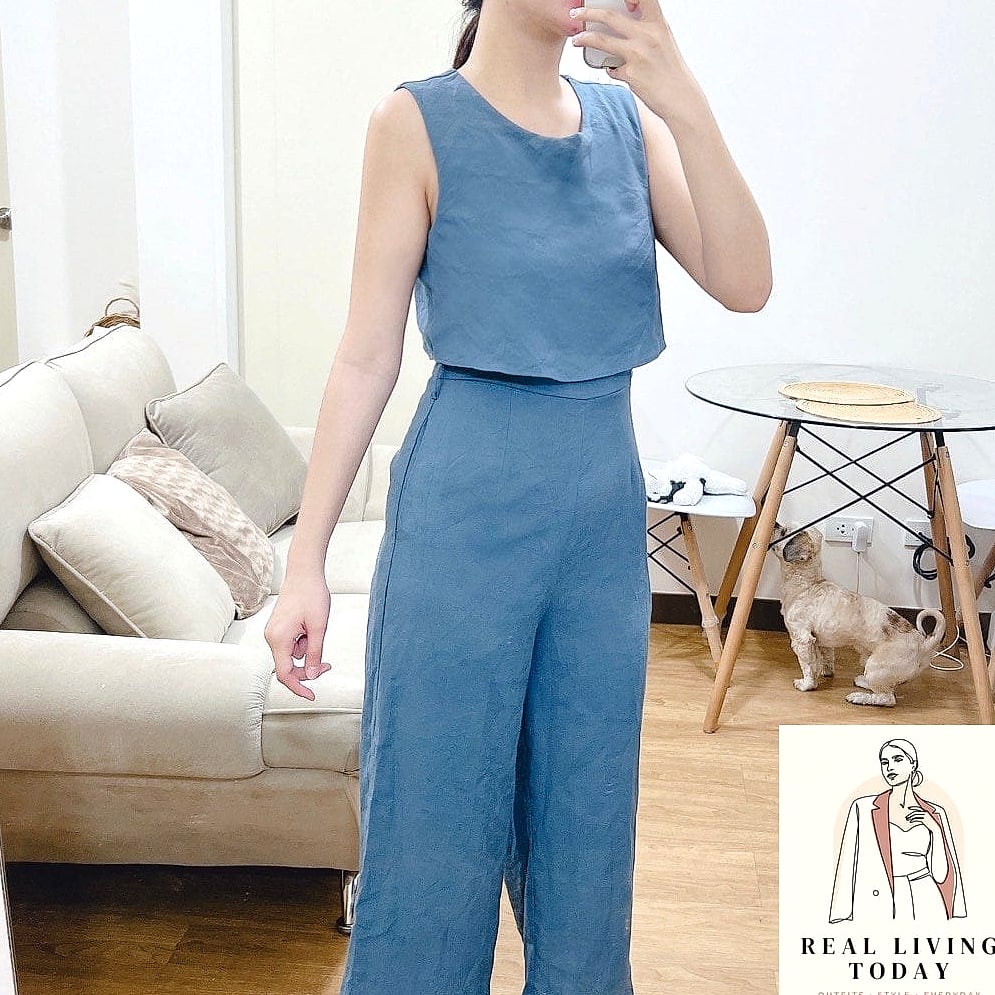 25 Chic Baby Shower Outfits for Guests That Are Totally On-Trend Right Now 5 Linen Jumpsuit for Warm Weather Showers
