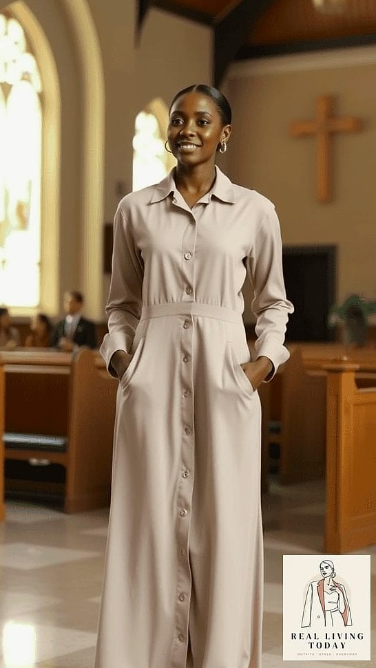28 Church Outfit That Look Effortlessly Chic 20 The Long Sleeve Bodycon Dress with a Blazer