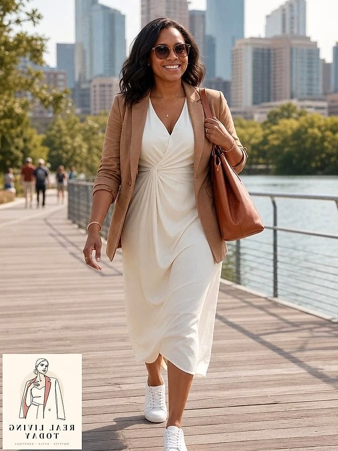 Matching Neutral-Tone Cardigan Set