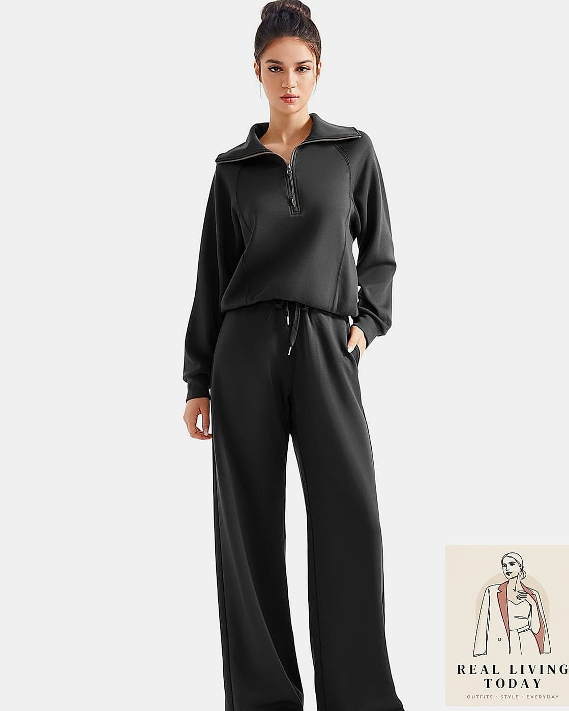 Matching Sweatpants and Bomber Jacket Set