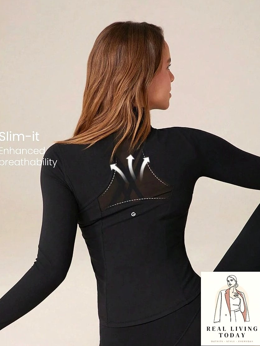 23 Pilates Outfit That Actually Look Amazing 14 Mesh Panel Details