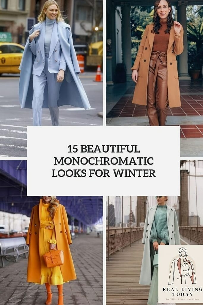 28 Clothes Out Of Style Fall Winter That Actually Look Amazing 20 Monochrome Sets, One Color Head to Toe