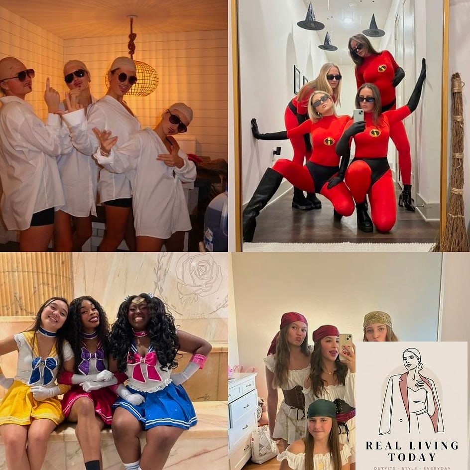 28 Trendy Group Halloween Costume Ideas for Women That Will Win Every Party 27 Museum of Iconic Women (Frida, Rosie the Riveter, Cleopatra)