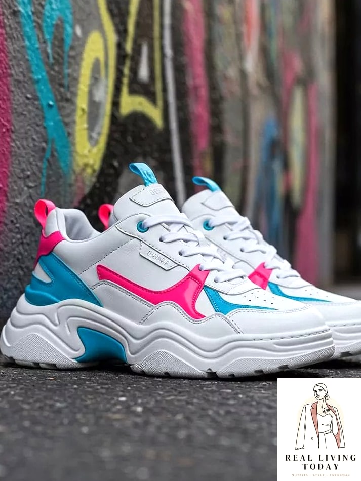 Neon Accent Sneakers