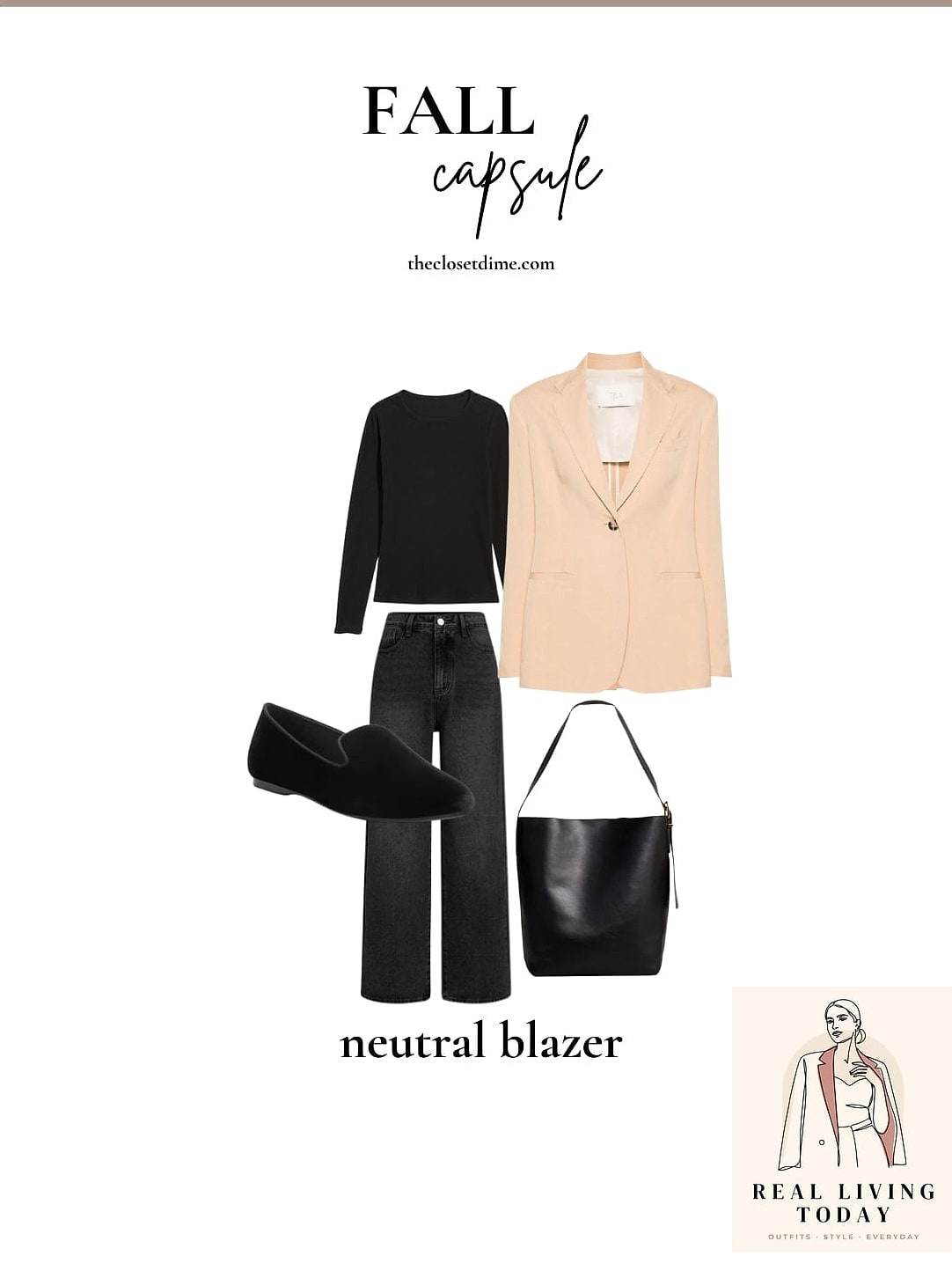23 Amazon Fall Capsule Wardrobe You'll Want to Wear on Repeat 4 The Oversized Blazer in Houndstooth
