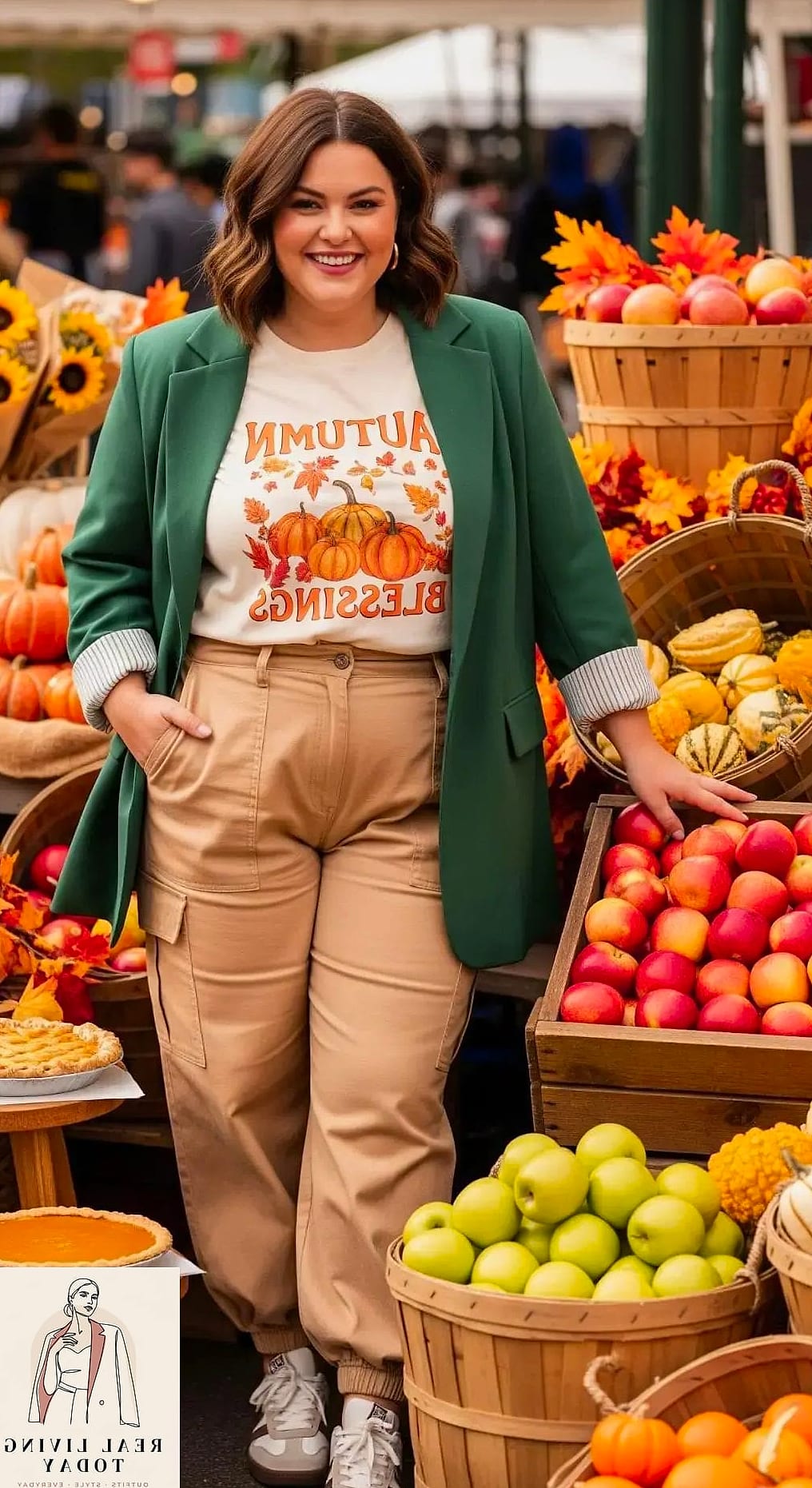 Oversized Blazer Over a Slip Dress