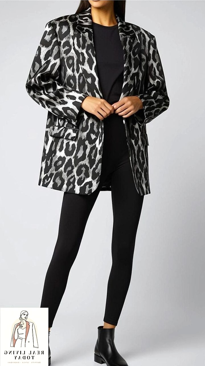 30 Leggings Outfit Fall to Copy Right Now 2 The Oversized Blazer and Leggings Combo