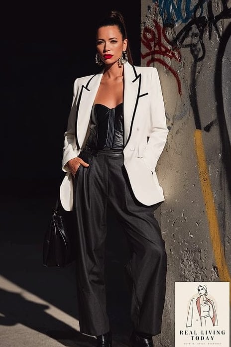 28 Edgy Work Outfits You'll Want to Wear on Repeat 12 Oversized Blazer as a Dress