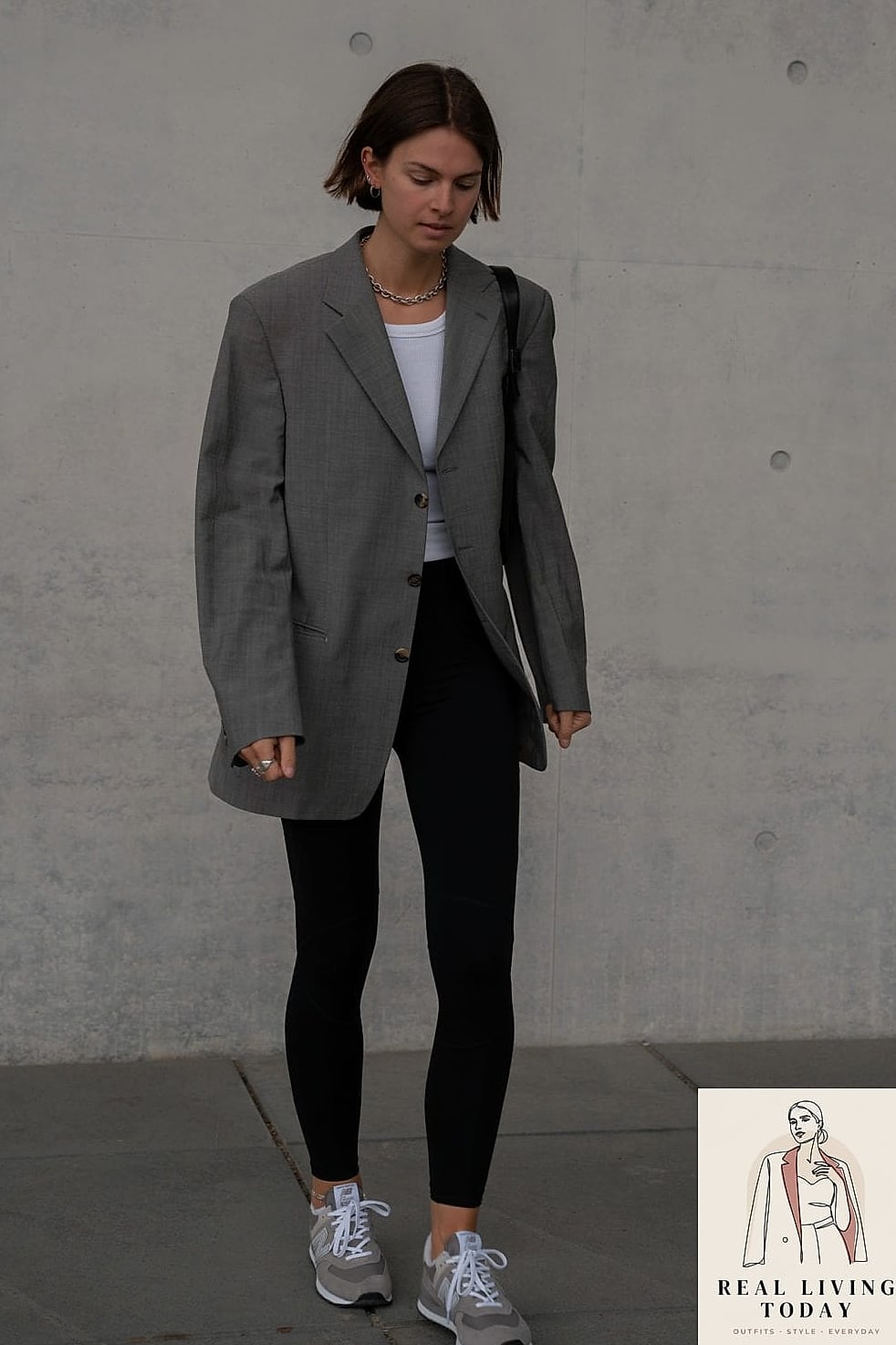 The Oversized Blazer and Leggings Combo