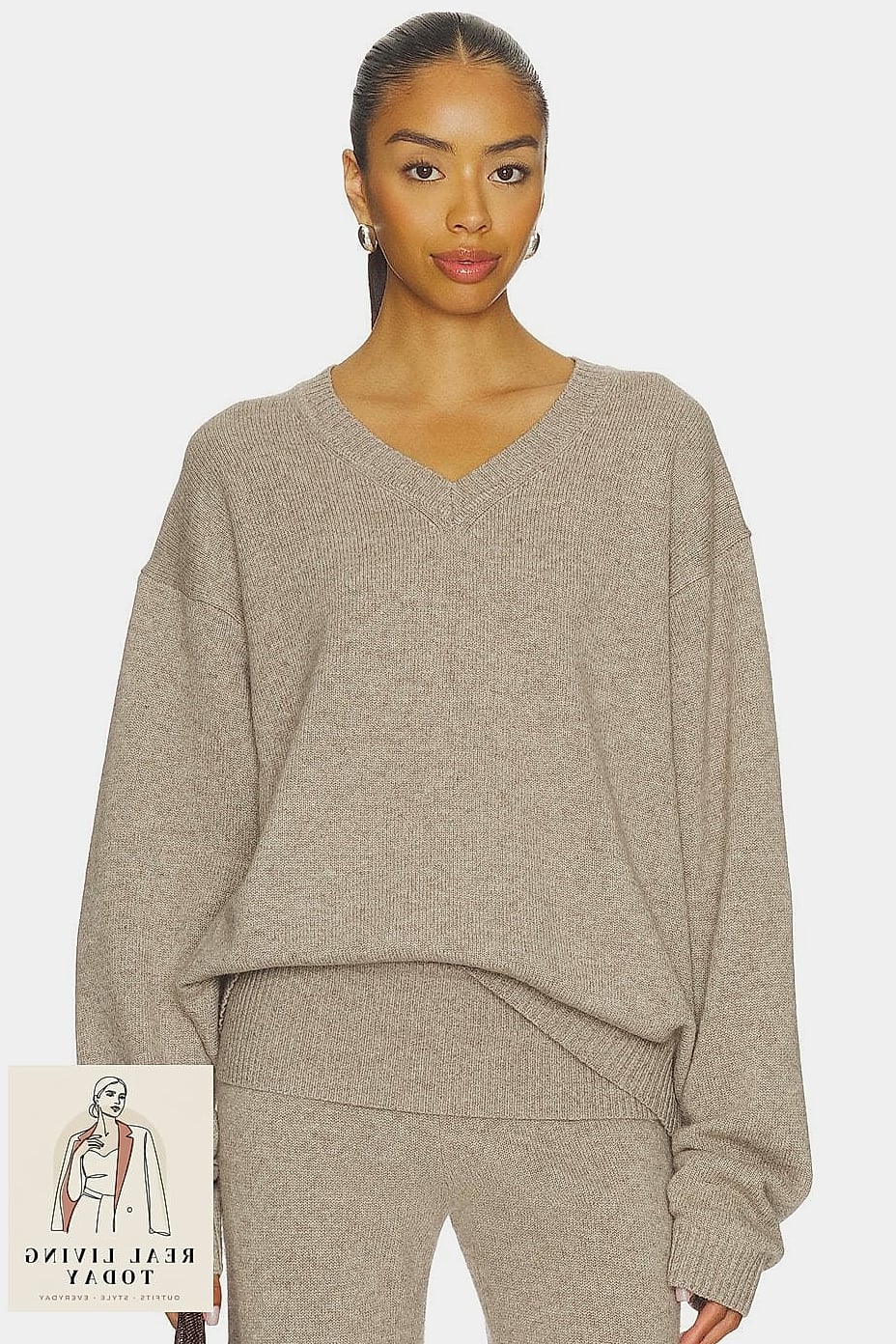 20 Sweater Over Dress That Actually Look Amazing 11 Oversized Boyfriend Sweater Over a Slip Dress