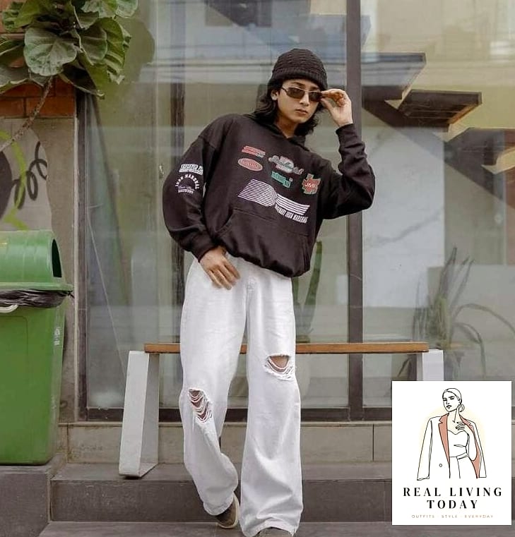 22 Pop Concert Outfit That Are Seriously Stylish Right Now 7 Oversized Hoodie and Biker Shorts