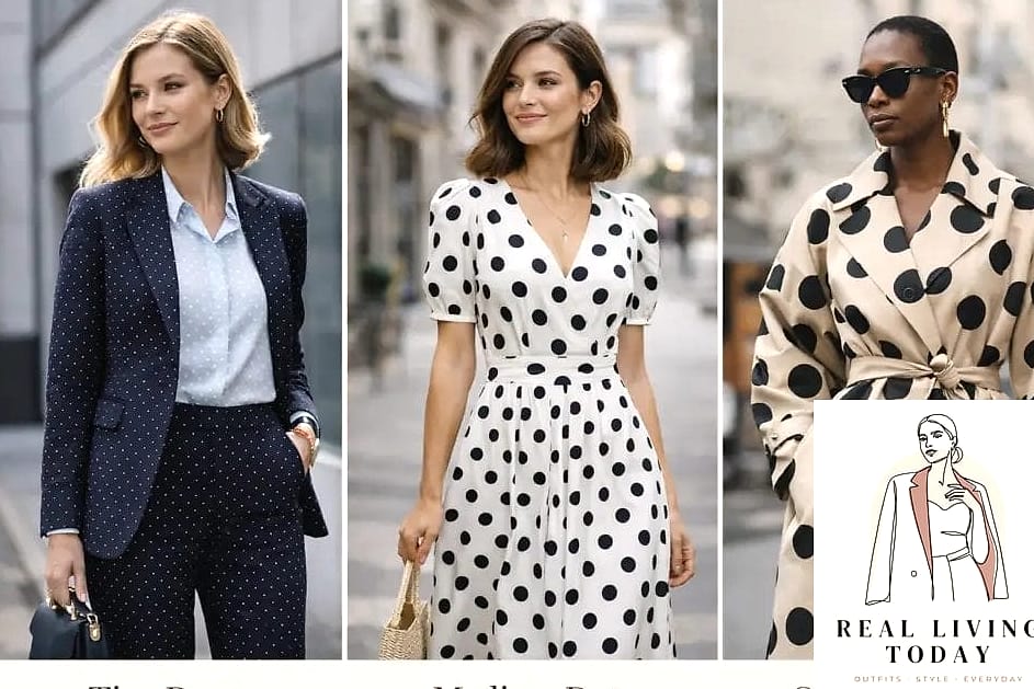 28 Polka Dot Outfit Trend Going Viral Right Now 9 Oversized Polka Dot Blazer as a Dress