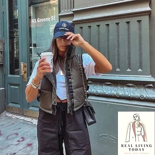 24 White Tee Outfit Worth Pinning Immediately 22 Paired with a Puffer Vest
