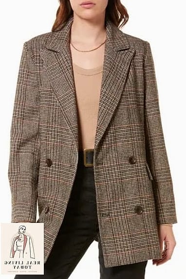 25 Fall Date Night Outfits for 2026 That Are Romantic and Incredibly Chic 7 Plaid Blazer Over a Slip Dress