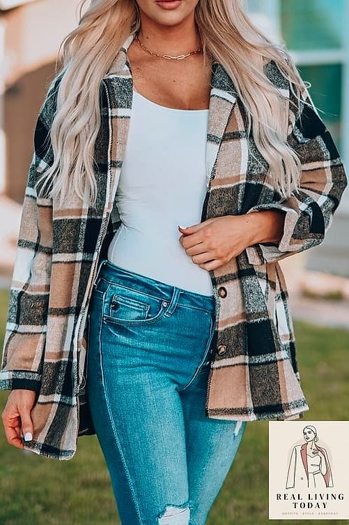 25 Sporty Chic Outfit Ideas That Look Effortlessly Put-Together 25 Plaid Flannel Over an Athletic Dress