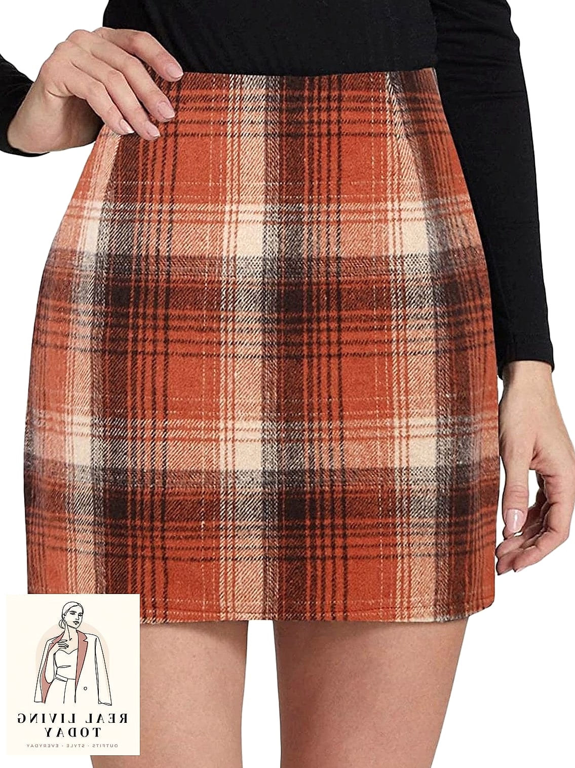 23 Short Skirt Outfits to Copy Right Now 10 Plaid Mini Skirt and Fitted Tank