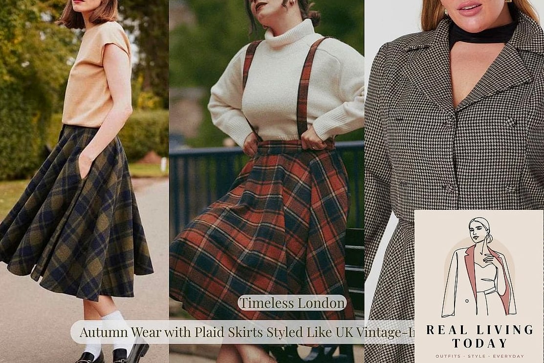 23 Womens Autumn Outfit That Are Going Viral on Pinterest 6 Plaid Skirt with a Turtleneck