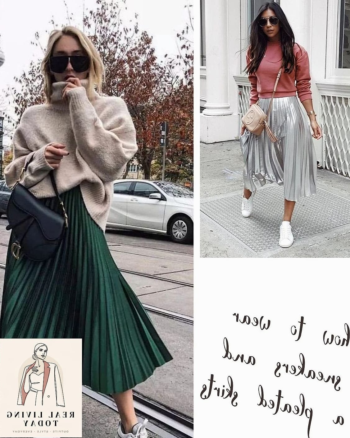 29 Trendy Sneakers Outfit You Need to Know About 13 Plaid Skirt and High-Top Sneakers