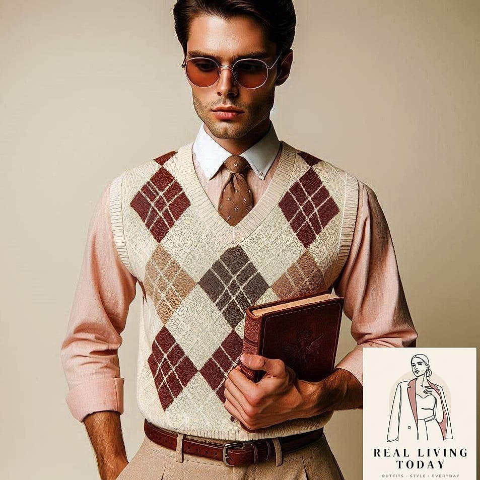 The Preppy Vest and Collared Shirt