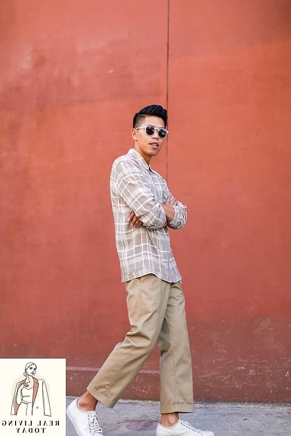 Rugby Shirt with Wide-Leg Trousers