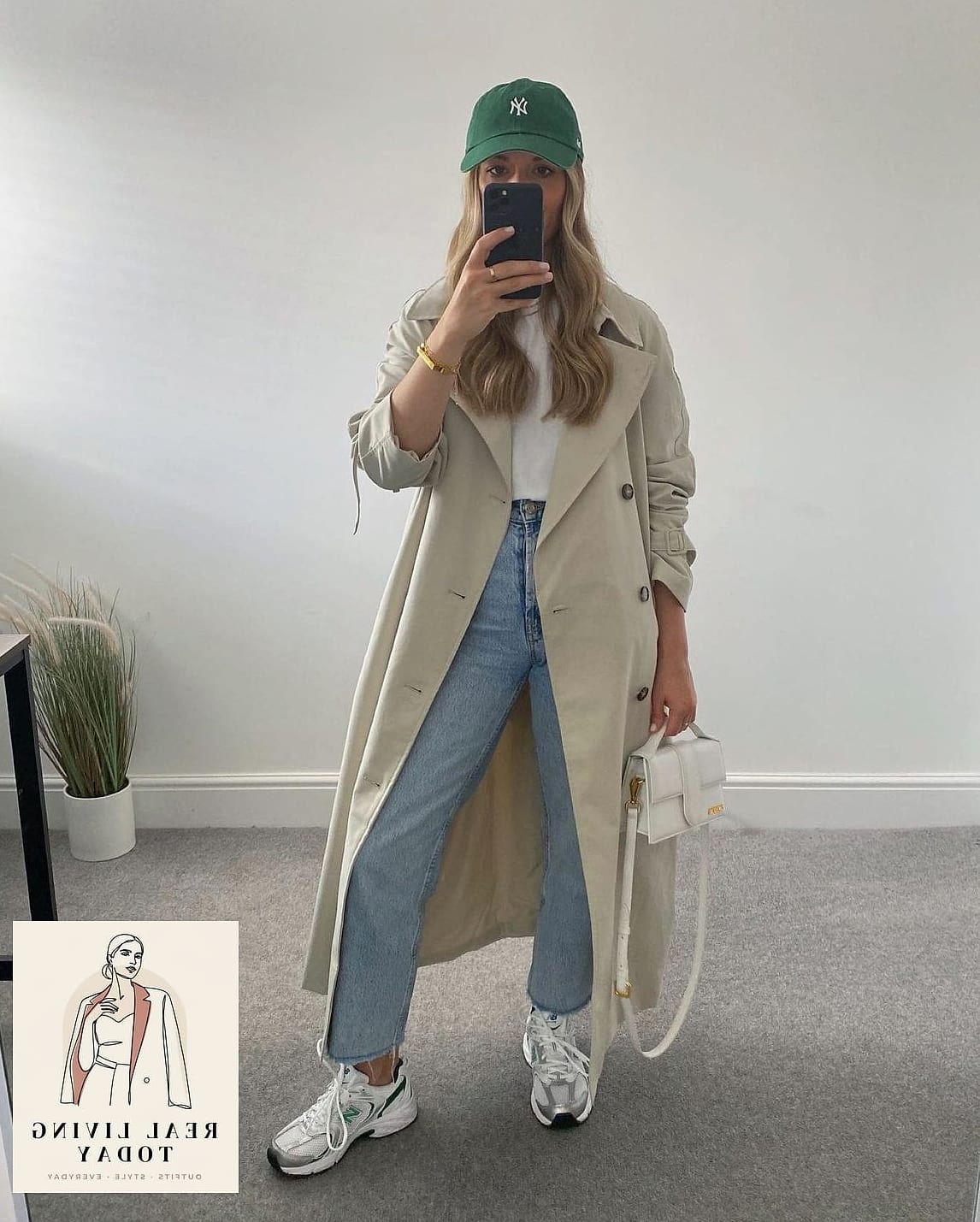 Rugby Shirt with a Trench Coat