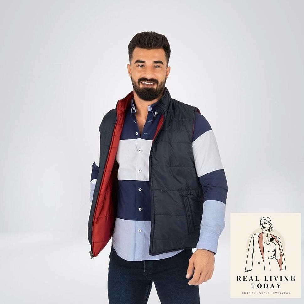 Rugby Shirt with a Puffer Vest