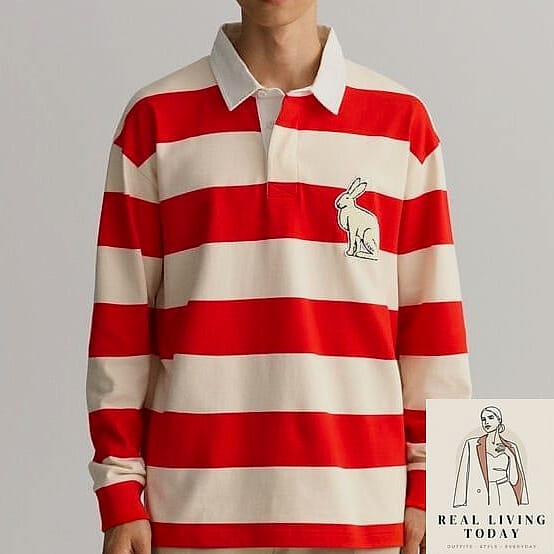 Rugby Shirt with Animal Print Bottoms