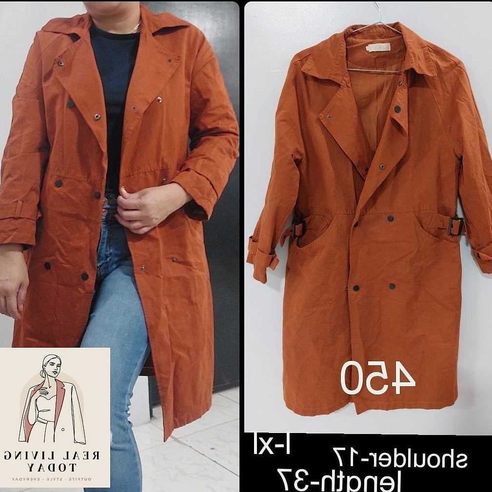 22 Trench Coat Outfit Worth Pinning Immediately 22 Rust-Toned Trench for Cozy Fall Vibes