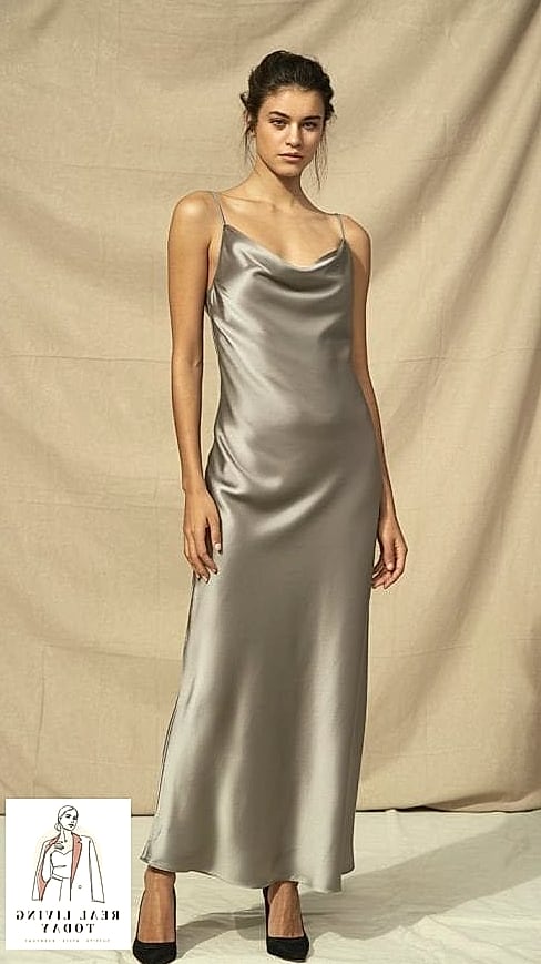 25 Fall Going Out Outfits for Women That Are Trendy, Cute and On Point 19 Satin Slip Skirt and Fitted Top