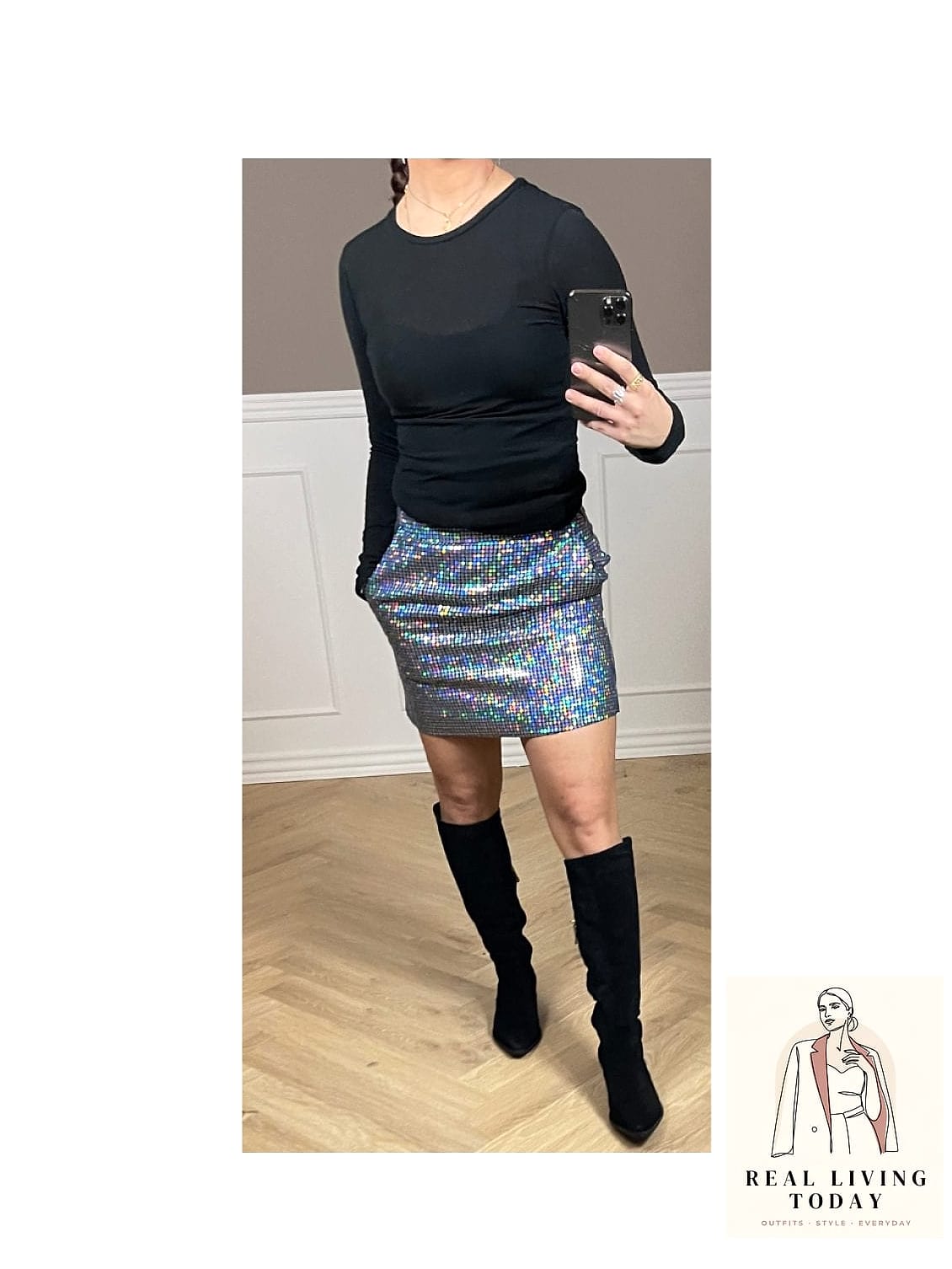 28 Denim Mini Skirt Outfit Worth Pinning Immediately 24 Sequin Top for Date Night