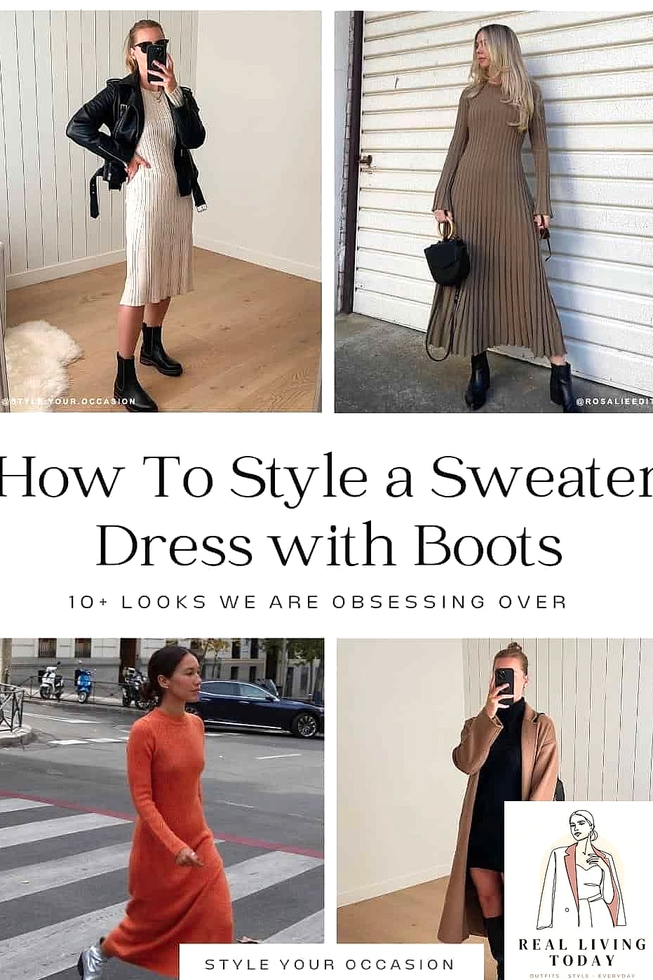 How To Style A Sweater Dress — Everything You Need to Know 5 Shoes and Accessories