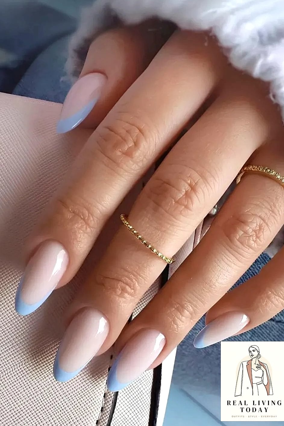 23 Blue Nail Ideas That Are Going Viral on Pinterest 3 Sky Blue French Tips