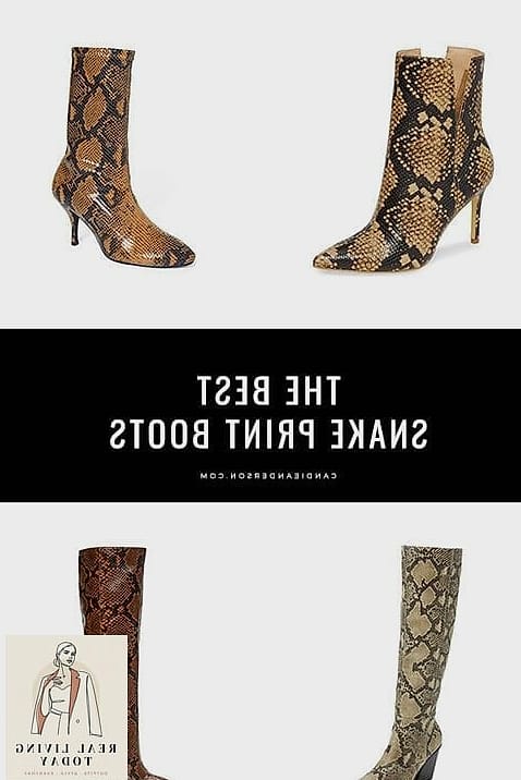 27 Fallwinter 2019 Boot Guide You'll Want to Wear on Repeat 20 Snake Print Ankle Boots