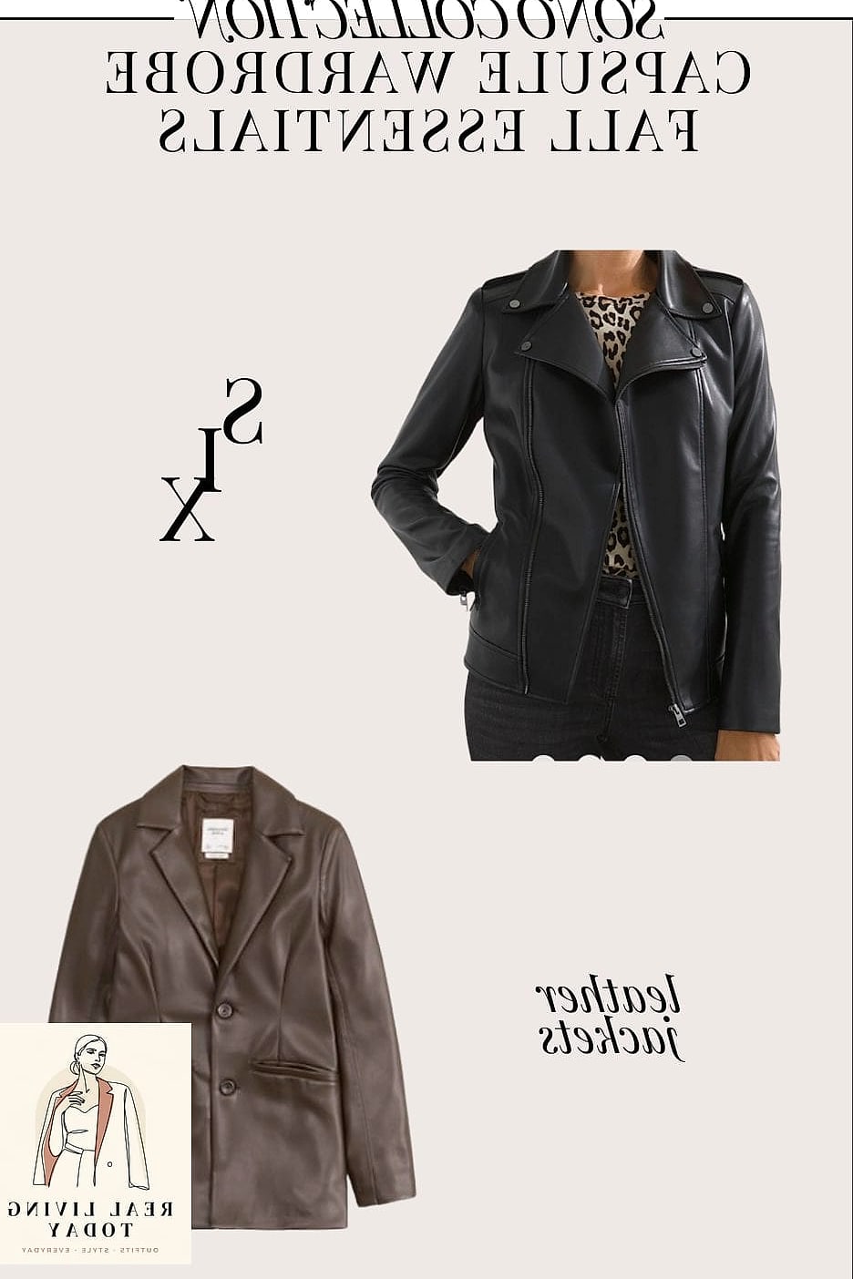 25 Fall Capsule Wardrobe Essentials That Will Make Getting Dressed So Much Easier 3 A Structured Leather Jacket
