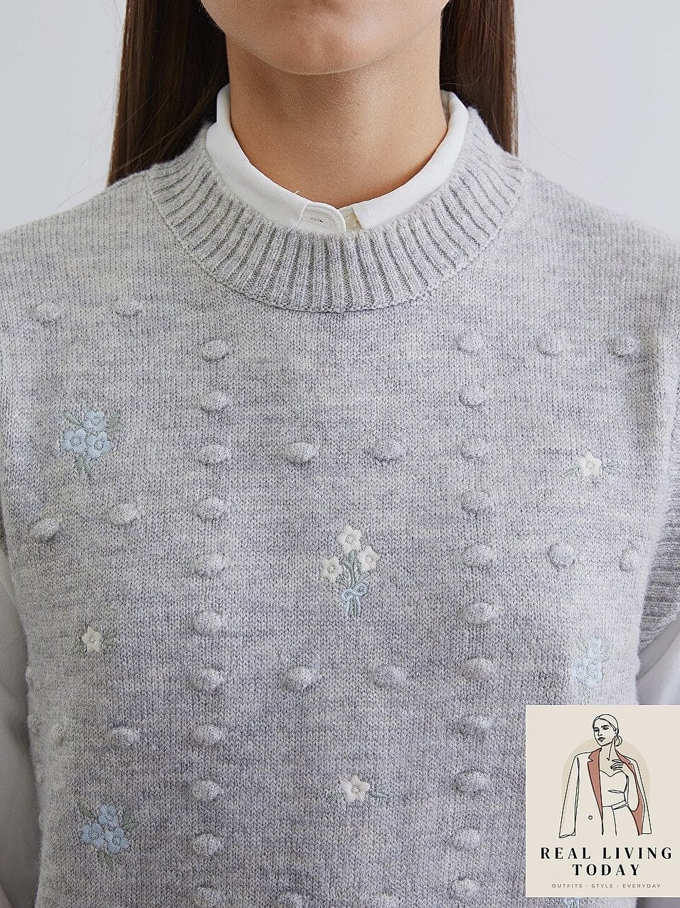 The Sweater Vest Over a Collared Shirt