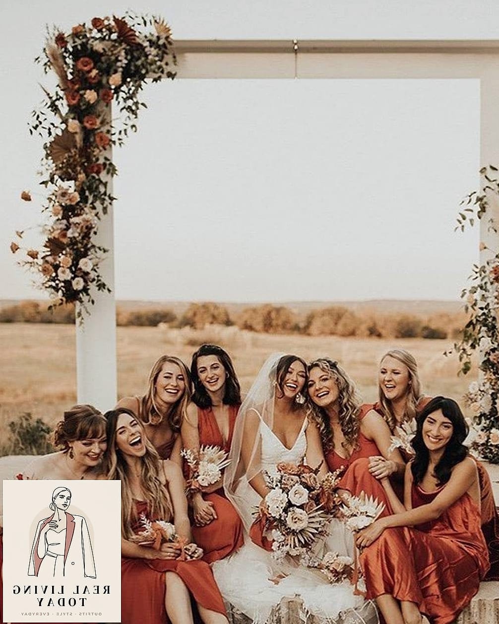 30 Dresses For A Fall Wedding As A Guest That Are Going Viral on Pinterest 19 Terracotta Colored Midi Wrap Dress