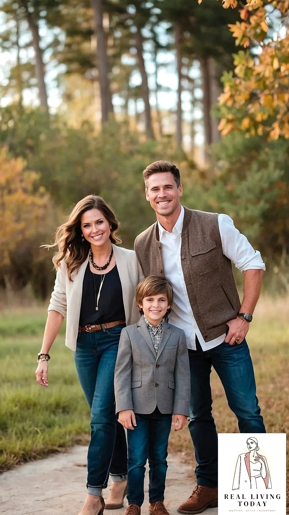 22 Fall Family Photo Color Schemes That Are Easy to Copy and Look Beautiful 18 Terracotta and Denim